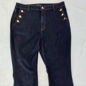 Rachel Zoe Crop Women's Jeans With Gold Buttons